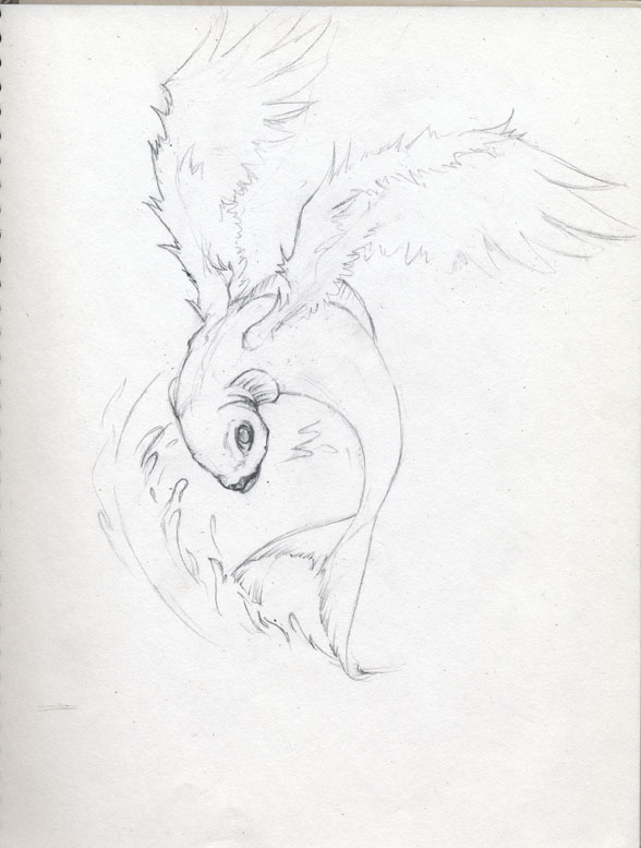 588x777 Sketch Book Flying Fish By Azzuri27