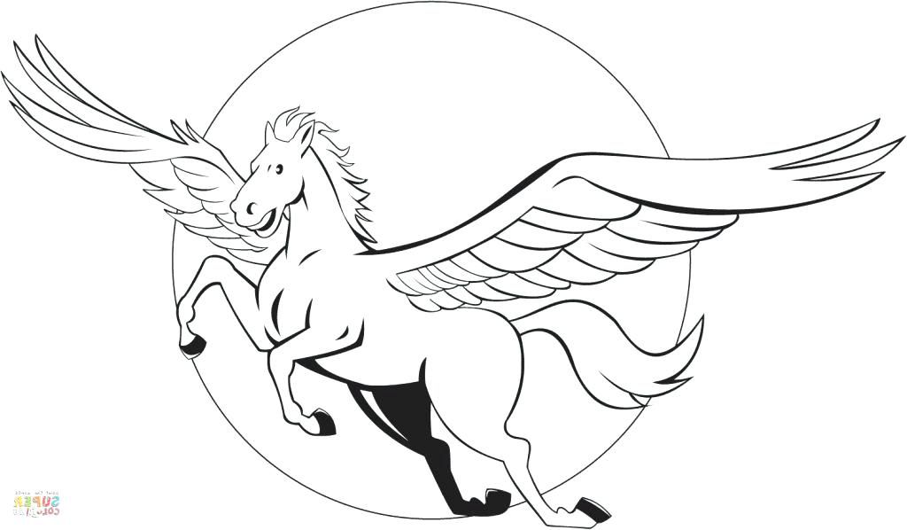 1024x598 Pegasus Coloring Page Fairy And The Flying Horse Of Mythology