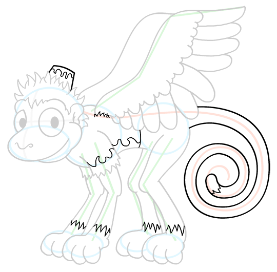 540x531 Wizard Of Oz Flying Monkey Drawing Lesson