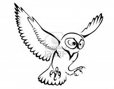 236x185 Flying Owl For Embroidery For Nursery For Babieskids Room
