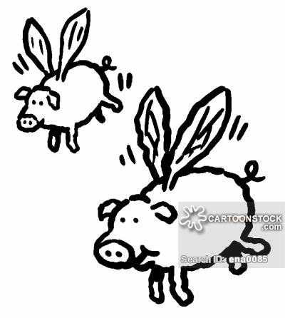 400x446 Flying Pig Cartoons And Comics