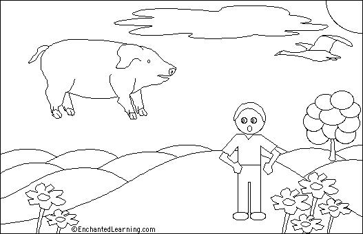 527x341 Flying Pig Printout