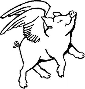 280x295 Pig Drawing Outline