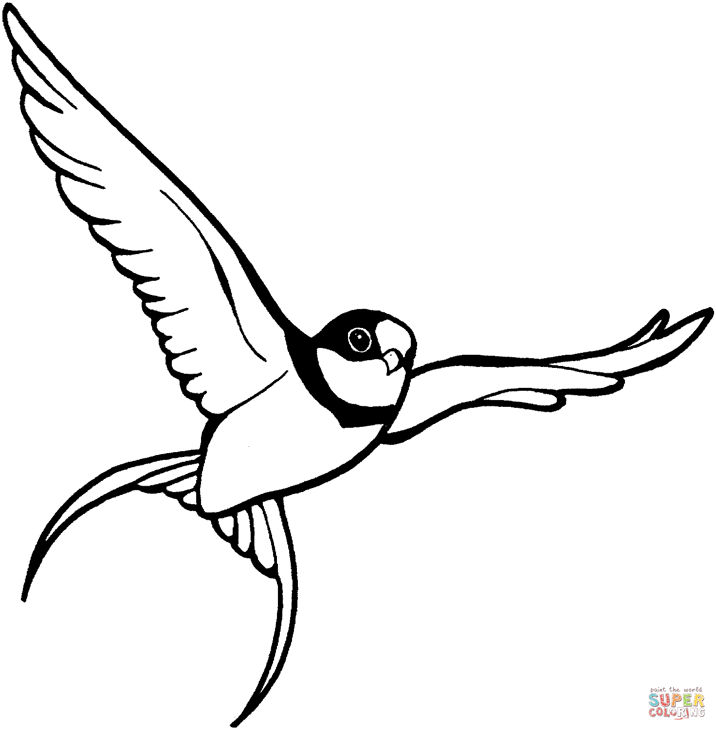 1471x1500 Flying Sparrow Coloring Page Free Printable Coloring Pages