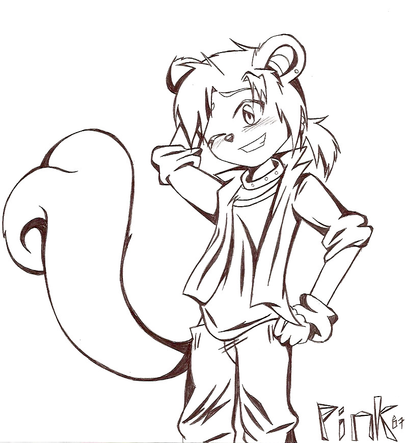 795x868 Ray The Flying Squirrel. By Pinkdarkrose