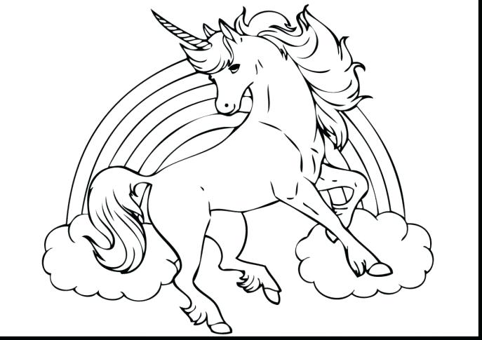 687x485 Printable Unicorn Coloring Pages Medium Size Of Unicorn Coloring