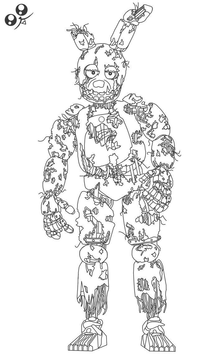 692x1154 Springtrap ( Fnaf3 ) By Superprimo1999