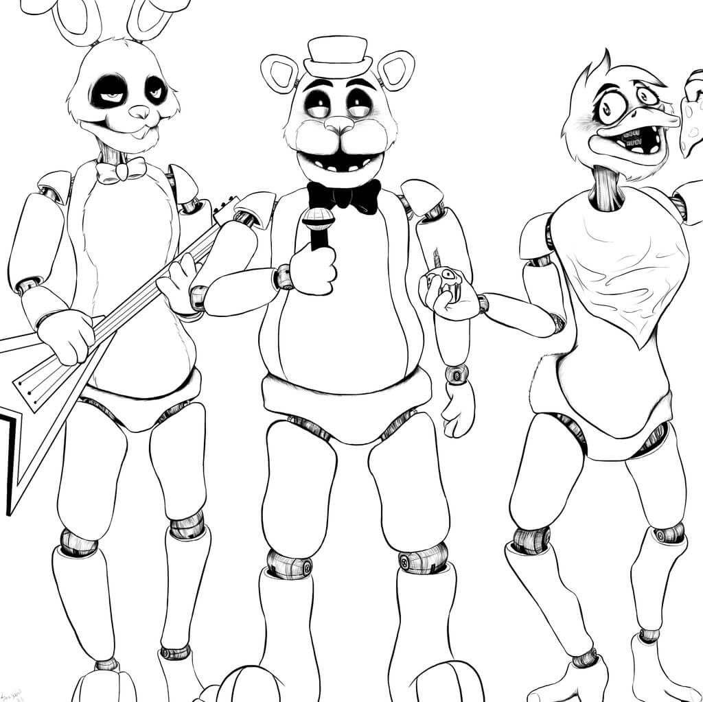 1024x1023 Fnaf Coloring Pages 28 Coloring Pages For Kids