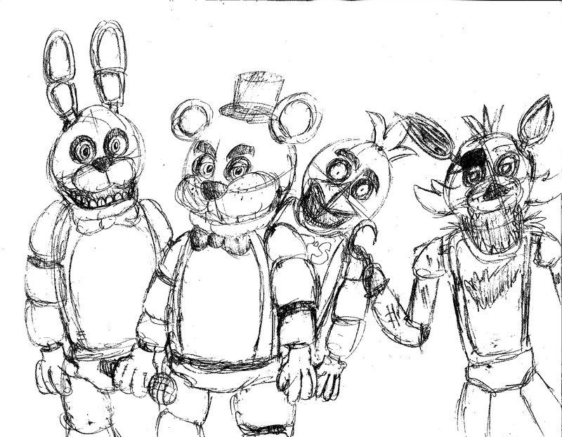 Fnaf Drawing at GetDrawings | Free download