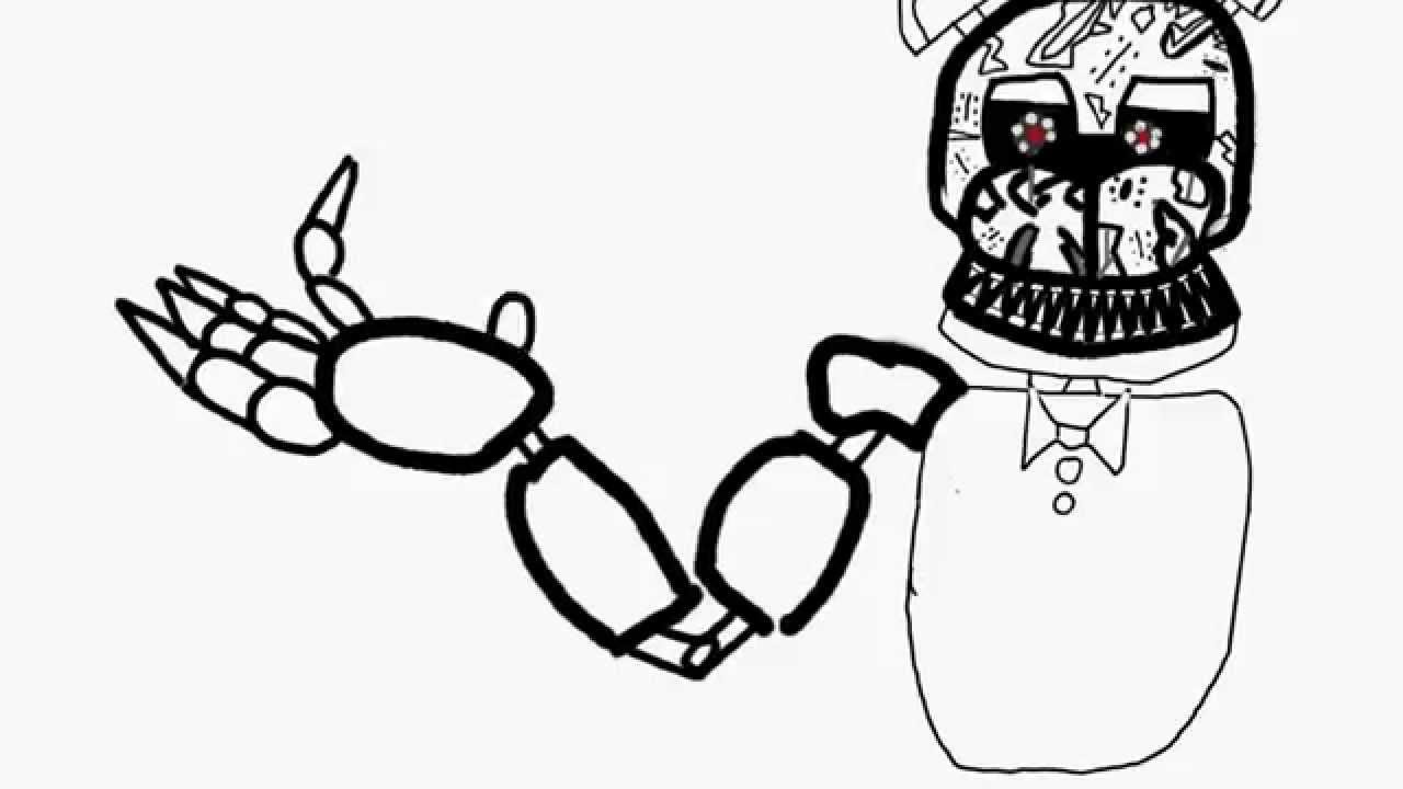 1280x720 Fnaf Drawings Nightmare Freddy