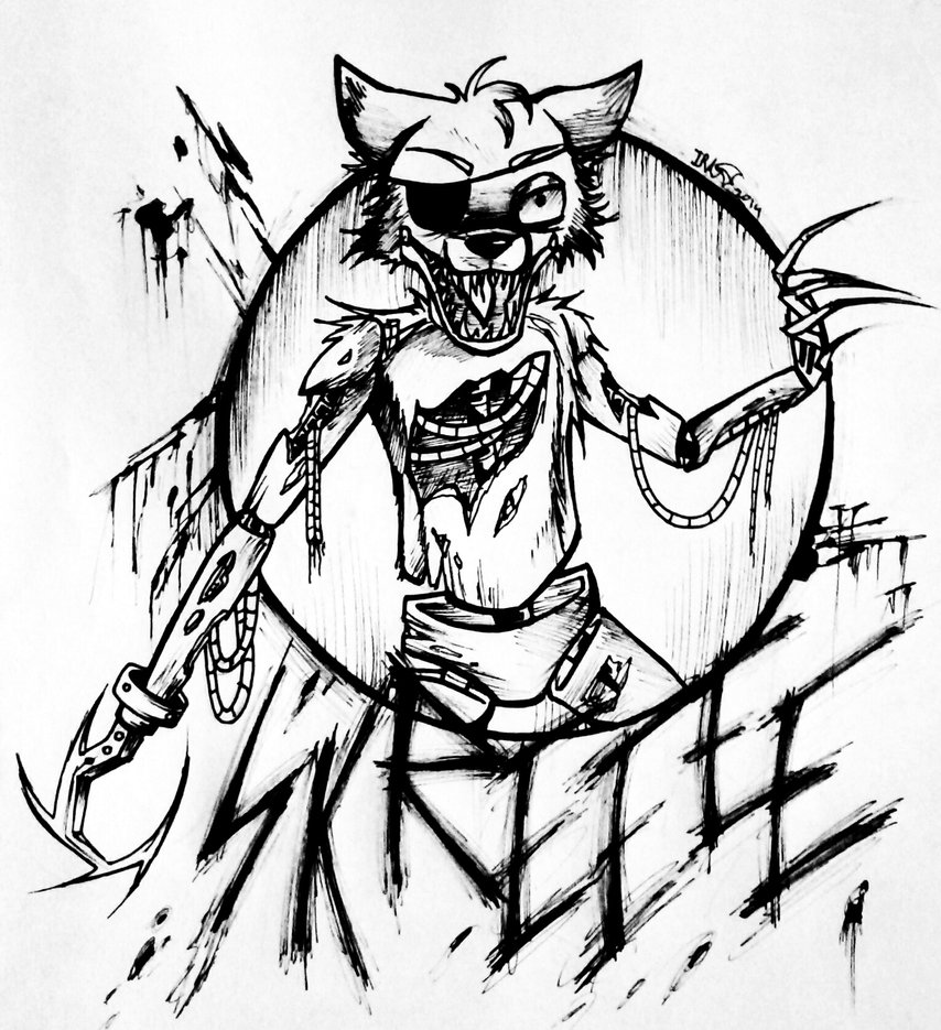 854x935 Fnaf Foxy By Whitenoiseghost