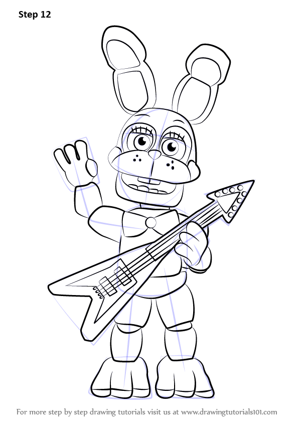 596x843 Learn How To Draw Toy Bonnie From Five Nights