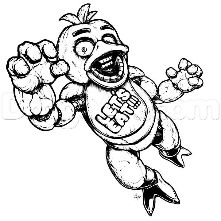720x720 How To Draw Chica The Chicken, Five Nights