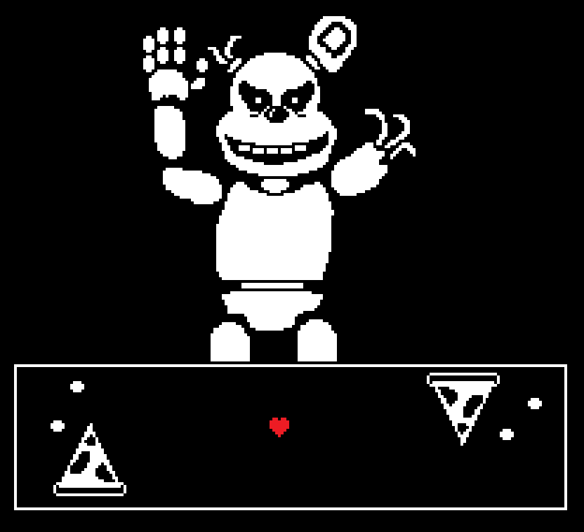 832x758 Undertale With Golden Freddy By Fnafspritemaker