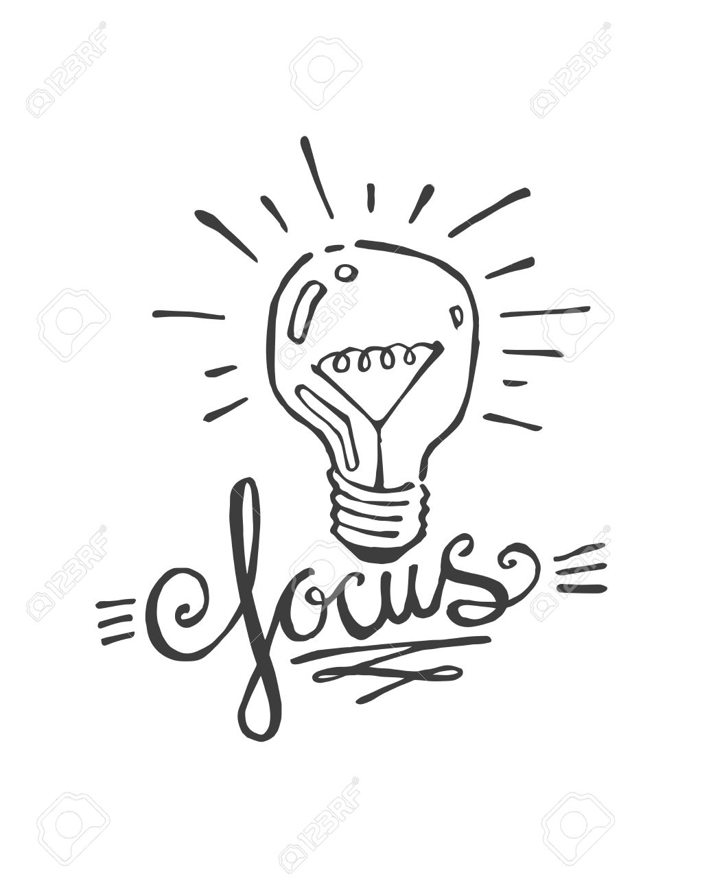 1039x1300 Hand Drawn Vector Illustration Or Drawing Of A Light Bulb