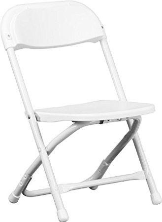329x450 Flash Furniture Kids White Plastic Folding Chair
