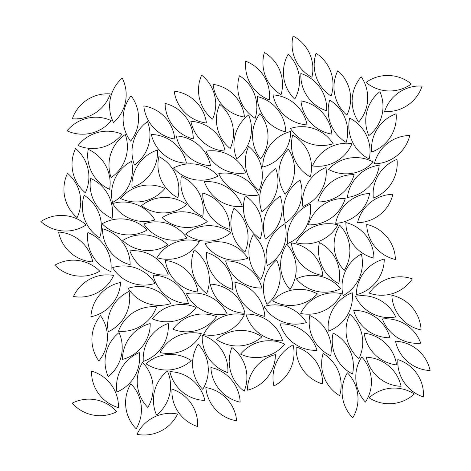 2000x2000 Foliage Grande Azul Artistic Tile