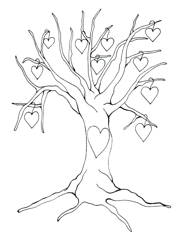 600x806 Fall Leaves Coloring Page