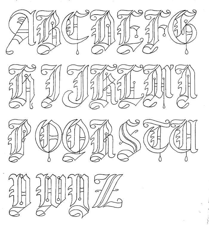 700x757 Nagahama Gothic Font Art Of Kris Larsen