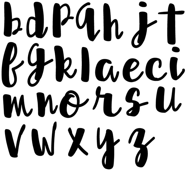 600x600 Creating My First Connecting Script Font