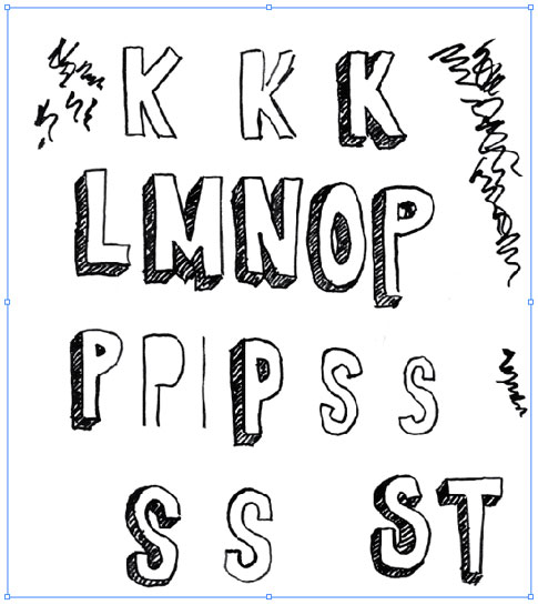 485x545 Love Hand Drawn Fonts And This Shows How To Make One! A Font