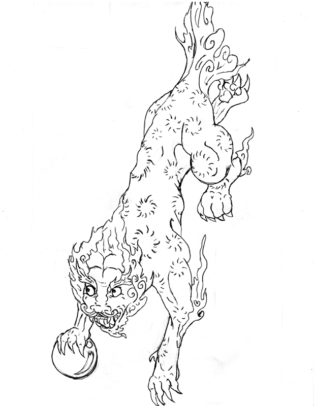 618x800 Foo Dog Tat Design By Inkydinkywho