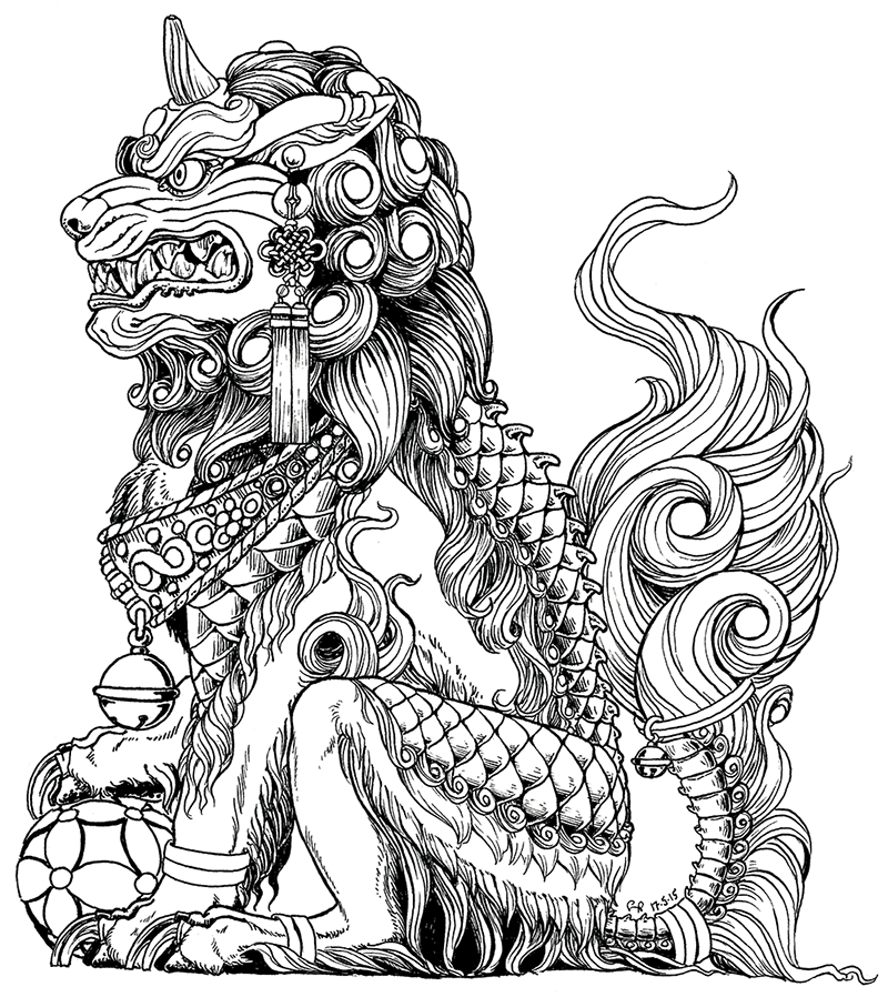 800x898 Male Komainu (Fu Dog). One Of A Mostly Symmetrical Set I Am