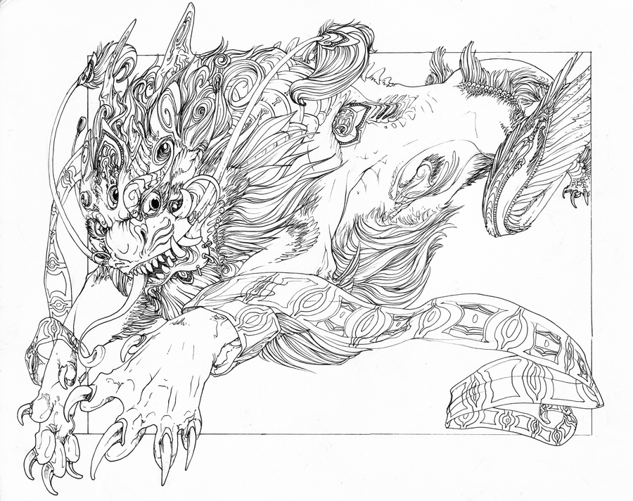 900x712 Foo Dog Coloring Pages