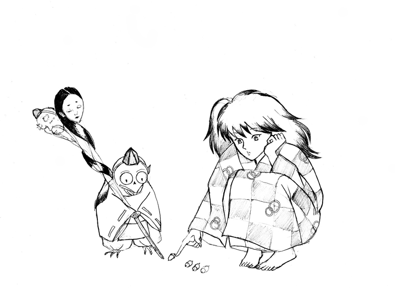 775x567 Rin And Jaken Sketch By Foo Dog