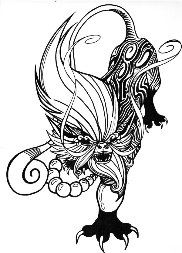 600x833 Foo Dog Design 2 By Eric Arts Inc