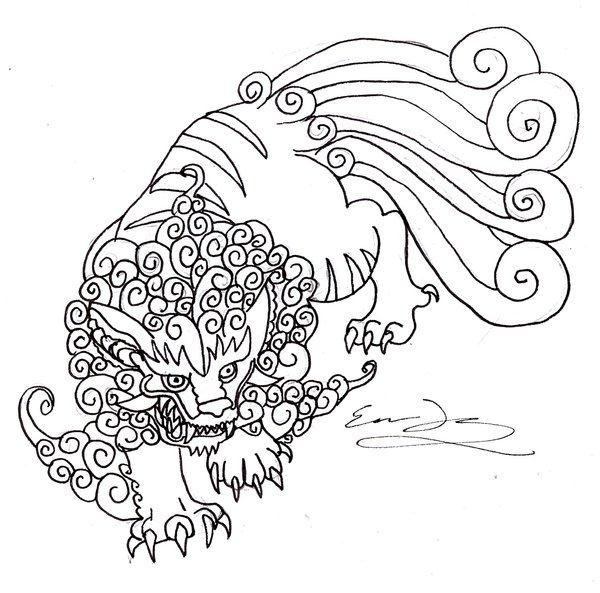 600x593 Foo Dog Design By Xxerindragonxx