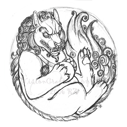 440x440 Foo Dog Sketch 2.0 By Visioncrafter