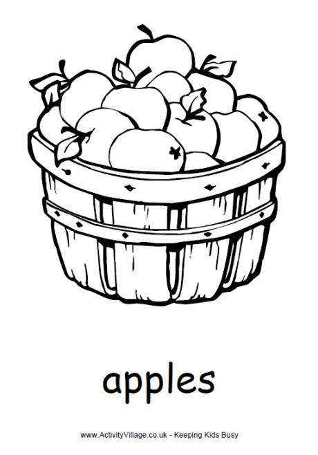 460x658 Of Apples Colouring Page