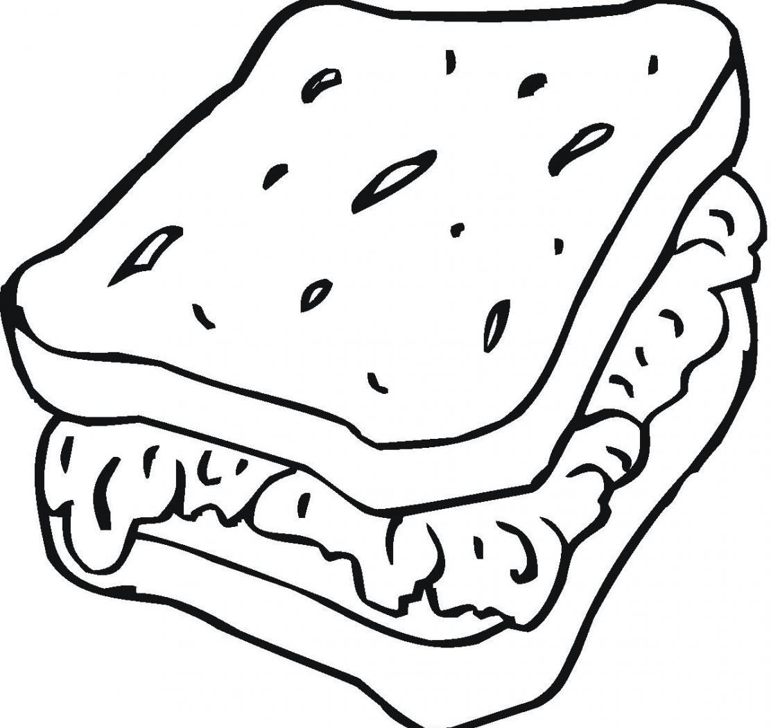 1112x1050 Best Friends Sandwich Coloring Page Food Pages Free Kids Ice Cream