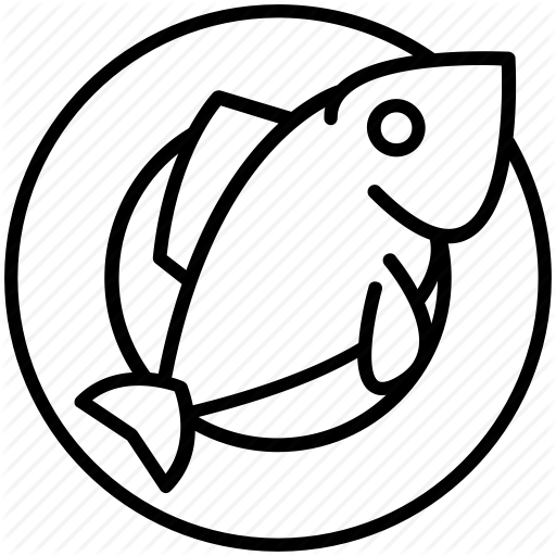512x512 Dish, Fish, Food, Meat, Plate, Restaurant, Yummy Icon Icon