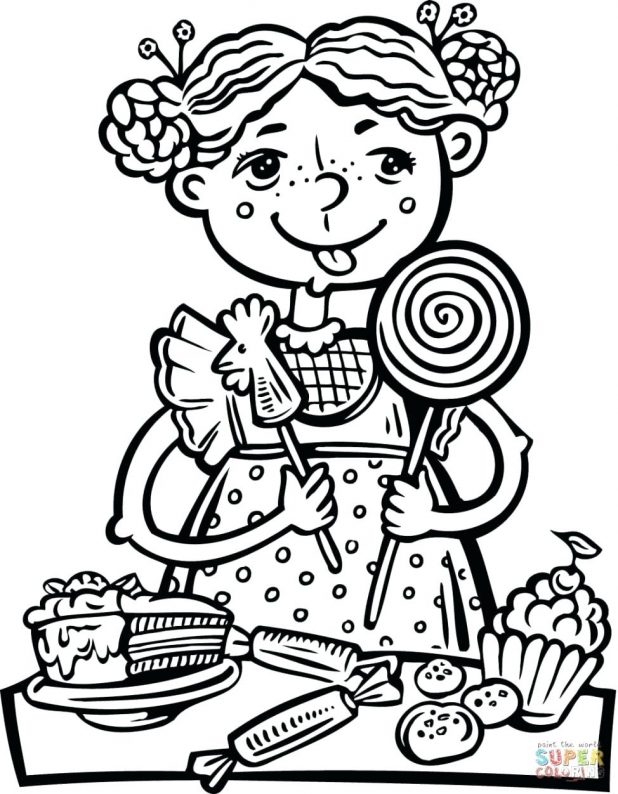 618x794 Draw Healthy Food Coloring Pages For Books With Printable Eating