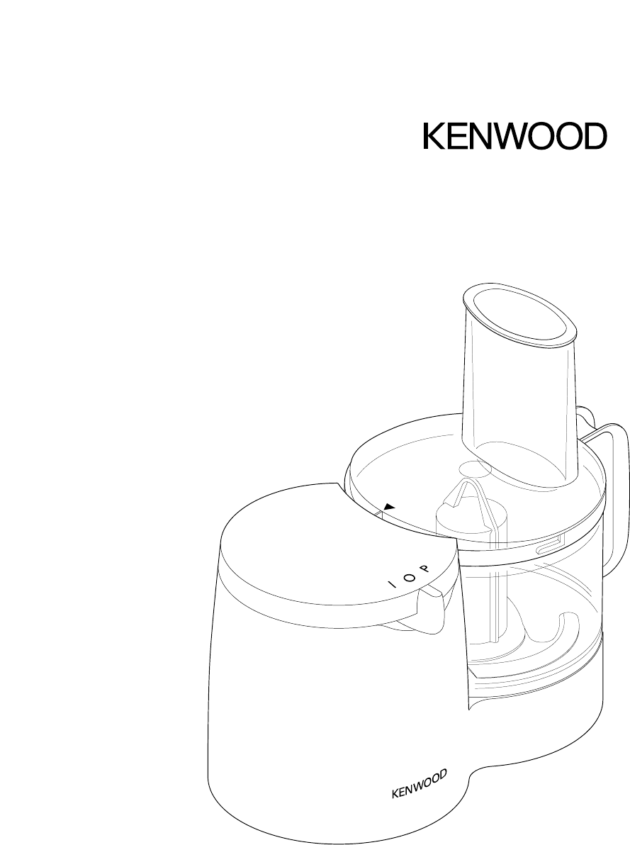 889x1192 Kenwood Food Processor Fp108 Series User Guide