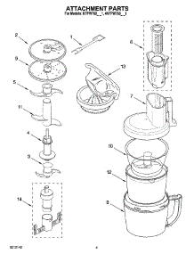 218x285 Parts For Kitchenaid Kfpw760ob1 Food Processor