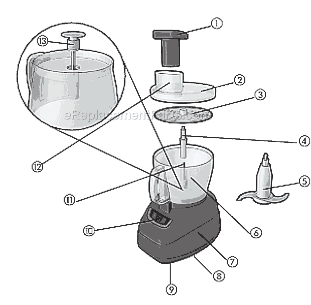 620x608 Black And Decker Fp1800b Parts List And Diagram