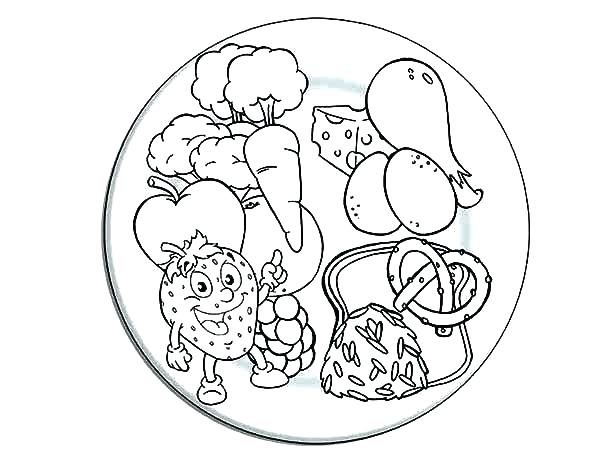 600x464 Healthy Food Coloring Page Healthy Eating Coloring Pages Coloring