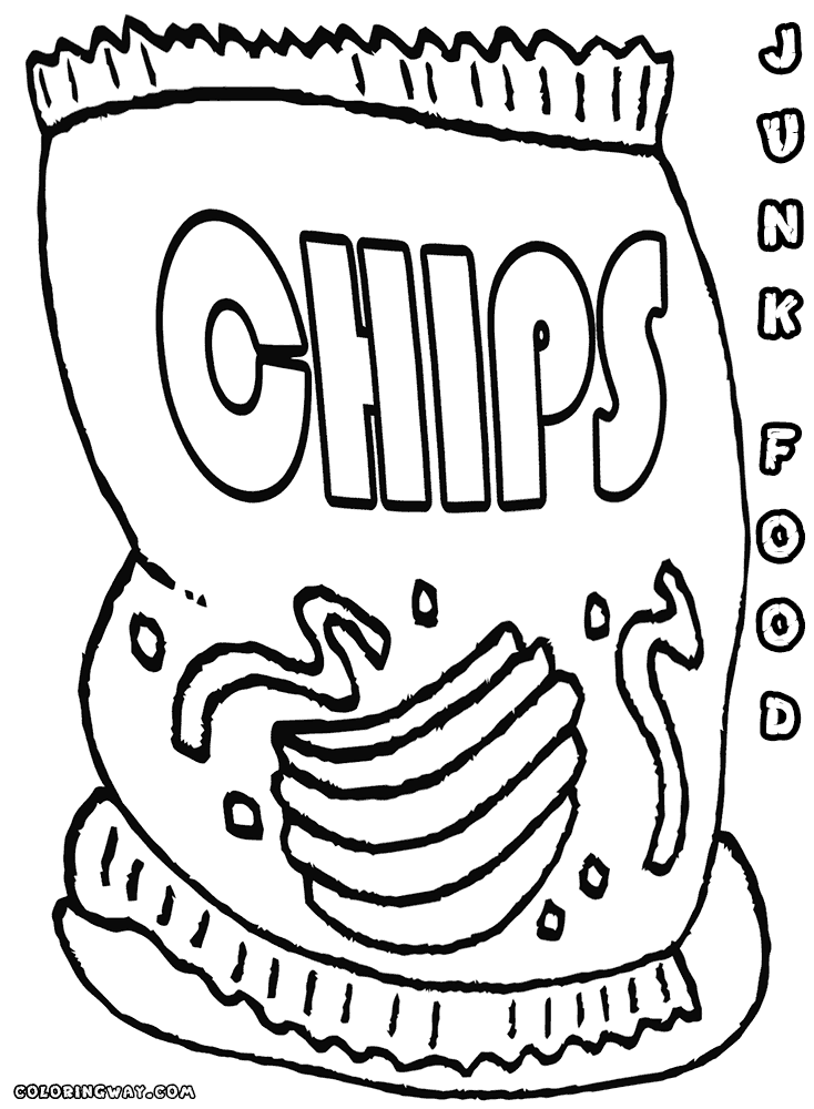734x1000 Junk Food Coloring Pages Coloring Pages To Download And Print