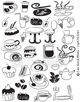 315x400 Mini Food Sketches Embroidery Ideas