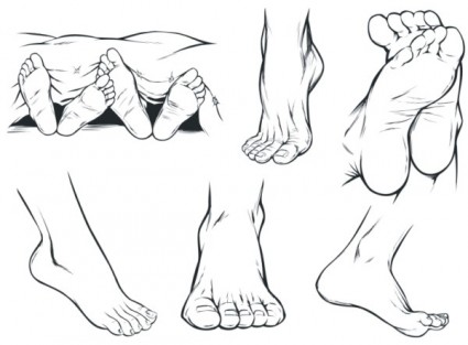 425x313 Vector Sketch Foot Vector Misc Free Vector Free Download