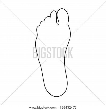 450x470 Foot Icon Outline Style Isolated Vector Amp Photo Bigstock