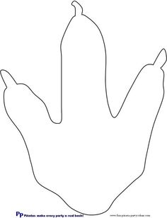 236x308 Dinosaur Footprint Pattern. Use The Printable Pattern For Crafts