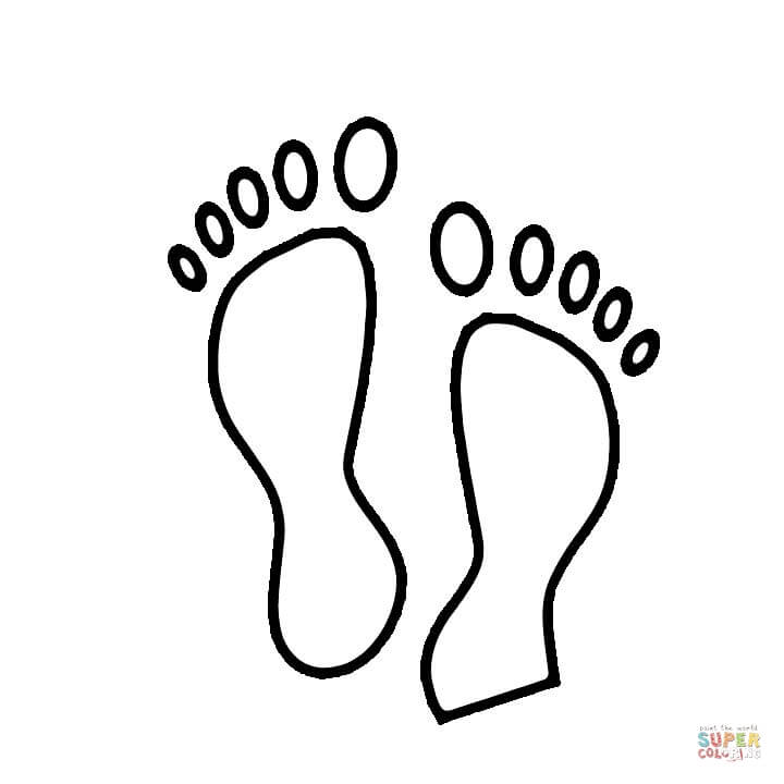 720x720 Footprint Coloring Page Free Printable Coloring Pages