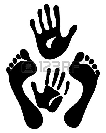 360x450 Man Foot Print Isolated On White Royalty Free Cliparts, Vectors