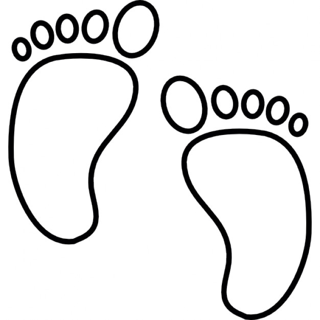 Foot Print Drawing at GetDrawings | Free download