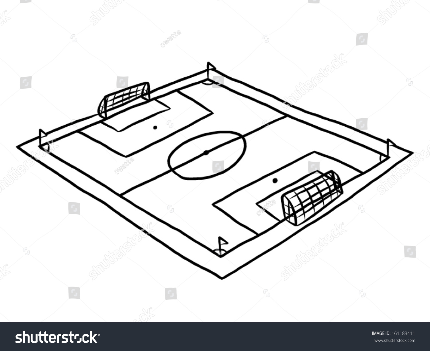 1500x1225 Drawn Football White Background