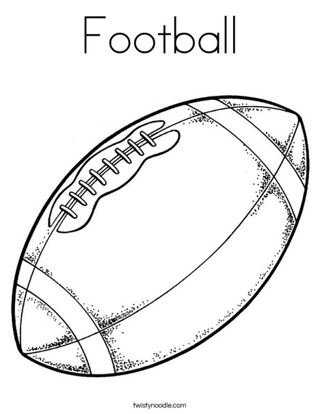 468x605 Football Coloring Page